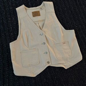 Levi Strauss & Co. Cream Denim Vest
